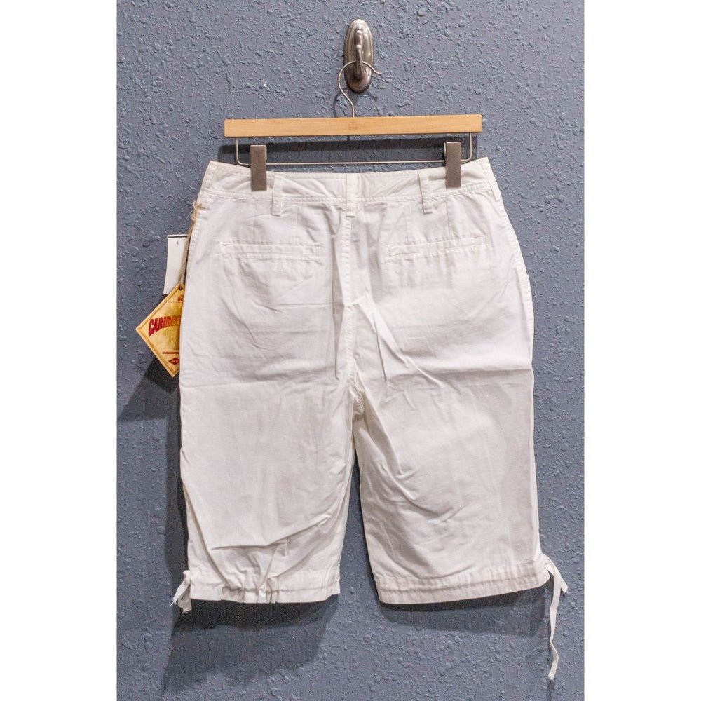 NWT Caribbean Joe White Bermuda Shorts, Size 10 - Picture 3 of 3